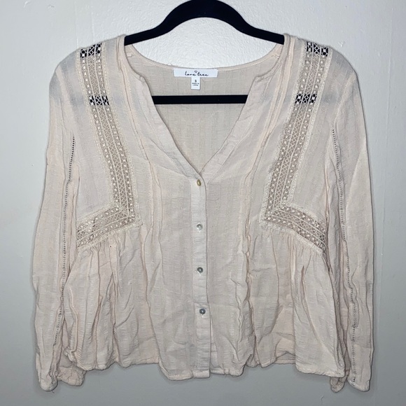 🐚Adorable blush pink 3/4 sleeved top! - Picture 2 of 6